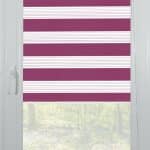 rolete textile day night casetate alb plaine fuchsia