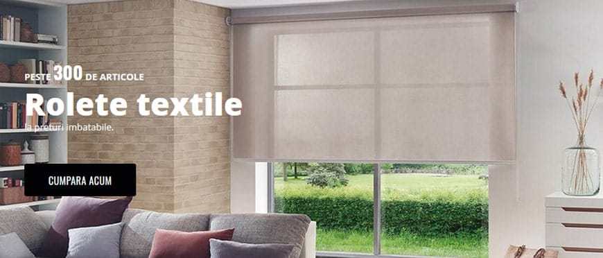 banner rolete textile