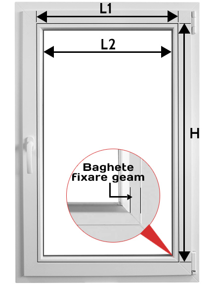 instructiuni masurare fereastra pentru rolete casetate